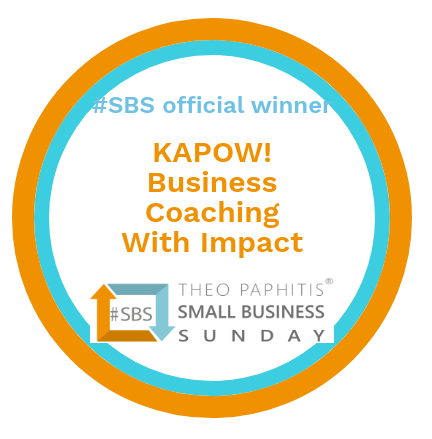Theo Paphitis Small Business Sunday — #SBS official winner, KAPOW! Business Coaching With Impact